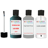 Lacquer metallic paint Porsche 911 Lago Green Code 2B9 Scratch Repair Kit