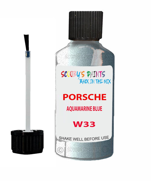 Touch Up Paint For Porsche Other Models Aquamarine Blue Code W33 Scratch Repair Kit