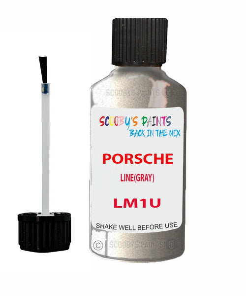 Touch Up Paint For Porsche 911 Line(Gray) Code Lm1U Scratch Repair Kit