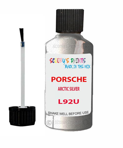 Touch Up Paint For Porsche Carrera Arctic Silver Code L92U Scratch Repair Kit