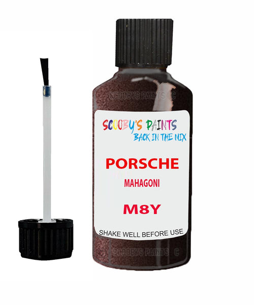 Touch Up Paint For Porsche 911 Turbo Mahagoni Code M8Y Scratch Repair Kit