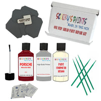paint scuff chip stone Porsche 924 Malaga Red Code Hs Scratch Repair Kit