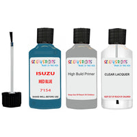 Touch Up Paint For ISUZU ISUZU ( OTHERS ) MED BLUE Code 7154 Scratch Repair