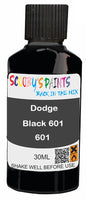 scratch and chip repair for damaged Wheels Dodge Black 601 Black