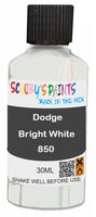 scratch and chip repair for damaged Wheels Dodge Bright White