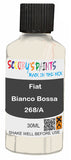scratch and chip repair for damaged Wheels Fiat Bianco Bossa Nova (500/Presto) White