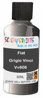 scratch and chip repair for damaged Wheels Fiat Grigio Vinci Silver-Grey
