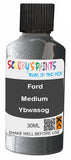 scratch and chip repair for damaged Wheels Ford Medium Platinum Silver-Grey