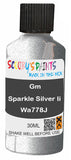 scratch and chip repair for damaged Wheels Gm Sparkle Silver Ii Silver-Grey