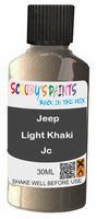 scratch and chip repair for damaged Wheels Jeep Light Khaki Silver-Grey