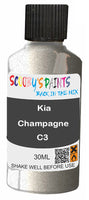 scratch and chip repair for damaged Wheels Kia Champagne Silver-Grey