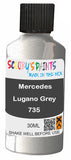 scratch and chip repair for damaged Wheels Mercedes Lugano Grey Silver-Grey