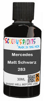 scratch and chip repair for damaged Wheels Mercedes Matt Schwarz Black