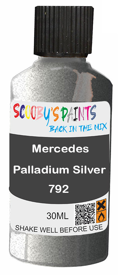 Alloy Wheel Rim Paint Repair Kit For Mercedes Palladium Silver Wheel C ...