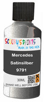 scratch and chip repair for damaged Wheels Mercedes Satinsilber Silver-Grey