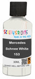 scratch and chip repair for damaged Wheels Mercedes Schnee White