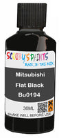 scratch and chip repair for damaged Wheels Mitsubishi Flat Black