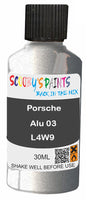 scratch and chip repair for damaged Wheels Porsche Alu 03 Silver-Grey