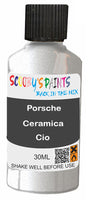 scratch and chip repair for damaged Wheels Porsche Ceramica Silver-Grey