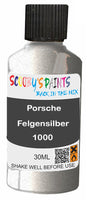 scratch and chip repair for damaged Wheels Porsche Felgensilber Silver-Grey