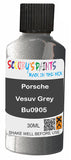 scratch and chip repair for damaged Wheels Porsche Vesuv Grey Silver-Grey