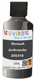 scratch and chip repair for damaged Wheels Renault Anthracite Silver-Grey