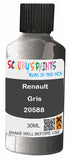 scratch and chip repair for damaged Wheels Renault Gris Inox Paillete Silver-Grey