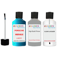 Lacquer metallic paint Porsche 912 Minervablue Code Lm5Y Scratch Repair Kit