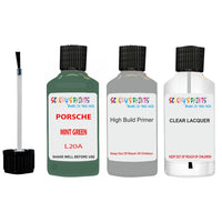 Lacquer metallic paint Porsche 911 Mint Green Code L20A Scratch Repair Kit