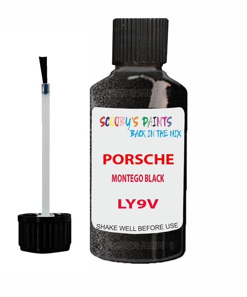 Touch Up Paint For Porsche 944 Montego Black Code Ly9V Scratch Repair Kit