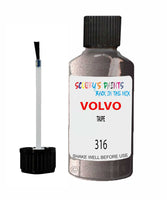 Paint For Volvo 300 Series Taupe Code 316 Touch Up Scratch Repair Paint
