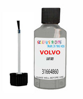 Paint For Volvo Other Models Light Grey Code 31664860 Touch Up Scratch Repair Paint