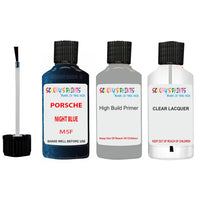 Lacquer metallic paint Porsche 911 Carrera Night Blue Code M5F Scratch Repair Kit