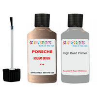 anti rust primer for Porsche 928 Nougat Brown Code F4 Scratch Repair Kit