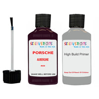 anti rust primer for Porsche Other Models Aubergine Code 40 Scratch Repair Kit