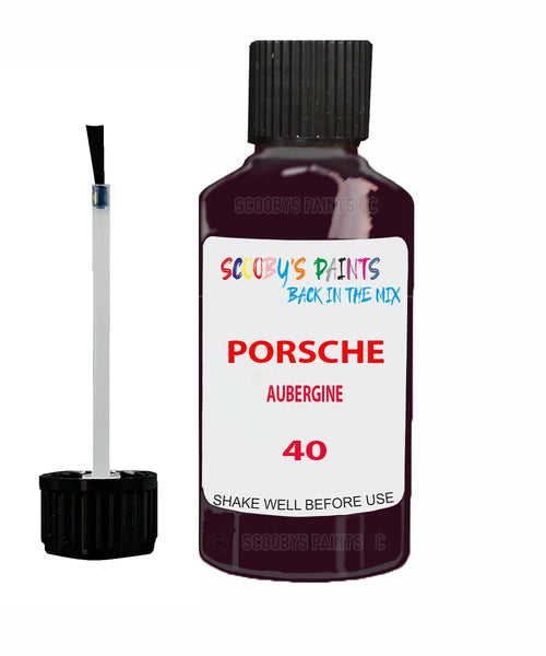 Touch Up Paint For Porsche Other Models Aubergine Code 40 Scratch Repair Kit