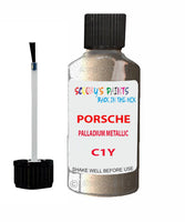 Touch Up Paint For Porsche Cayenne Palladium Metallic Code C1Y Scratch Repair Kit