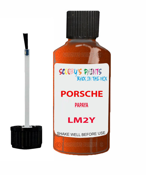 Touch Up Paint For Porsche Macan Papaya Code Lm2Y Scratch Repair Kit