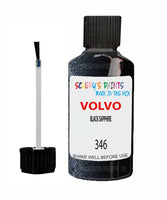 Paint For Volvo S40/V40 Black Sapphire Code 346 Touch Up Scratch Repair Paint