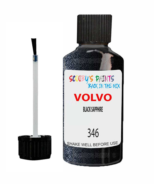 Paint For Volvo V40 Black Sapphire Code 346 Touch Up Scratch Repair Paint