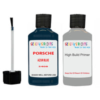 anti rust primer for Porsche Other Models Azur Blue Code 5408 Scratch Repair Kit