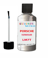 Touch Up Paint For Porsche Carrera Gt3 Rs Platinum Silver Code Lm7T Scratch Repair Kit