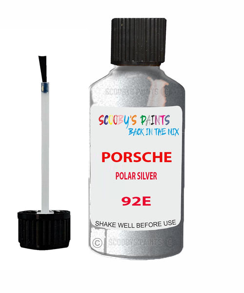 Touch Up Paint For Porsche Carrera Polar Silver Code 92E Scratch Repair Kit