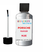 Touch Up Paint For Porsche Cayman Polar Silver Code 92E Scratch Repair Kit