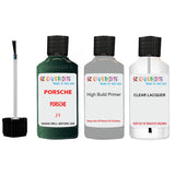 Lacquer metallic paint Porsche 911 Gt Rs Porsche Racinggreen Code J1 Scratch Repair Kit