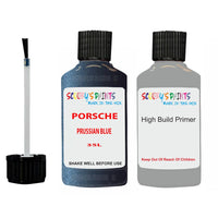 anti rust primer for Porsche 911 Prussian Blue Code 35L Scratch Repair Kit