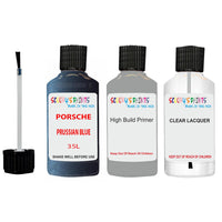 Lacquer metallic paint Porsche 911 Prussian Blue Code 35L Scratch Repair Kit