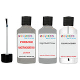 Lacquer metallic paint Porsche Carrera Racetrackgrey/Chalk/Crayon/Chalk Code Lm9A Scratch Repair Kit