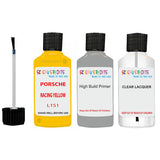 Lacquer metallic paint Porsche 911 Gt Rs Racing Yellow Code L1S1 Scratch Repair Kit