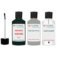 Touch Up Paint For ISUZU ISUZU ( OTHERS ) RACING GREEN Code 821 Scratch Repair